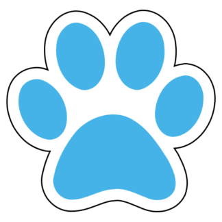 Paw Sticker (Baby Blue)
